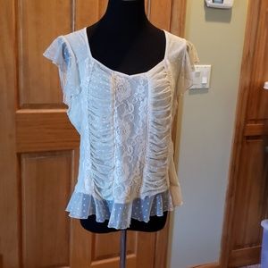 Womens Frilly Blouse 14/16 by Seven 7